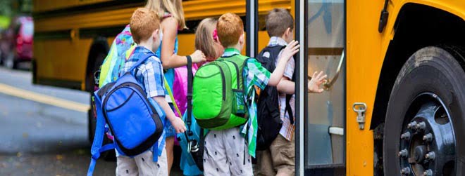 Transporte colectivo de crianças